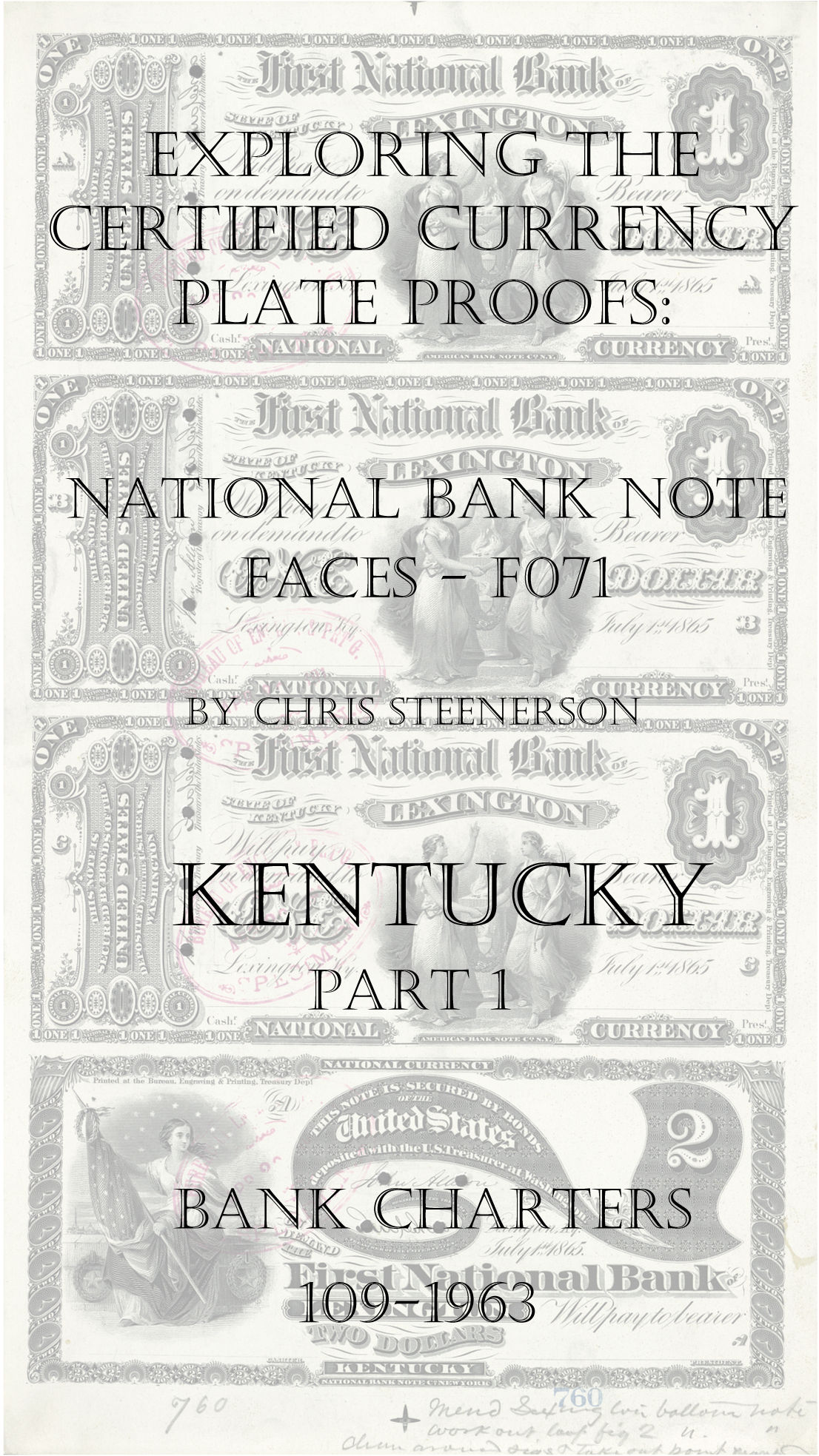 Kentucky National Bank Note Currency Proofs