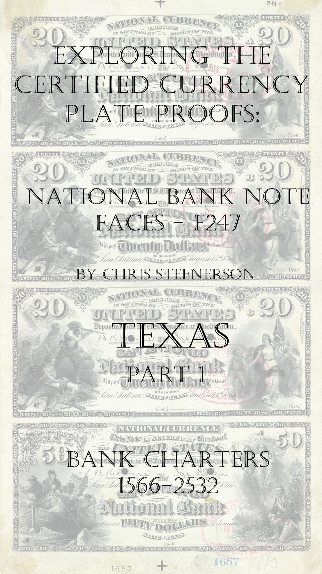 Texas National Bank Note Currency Proofs