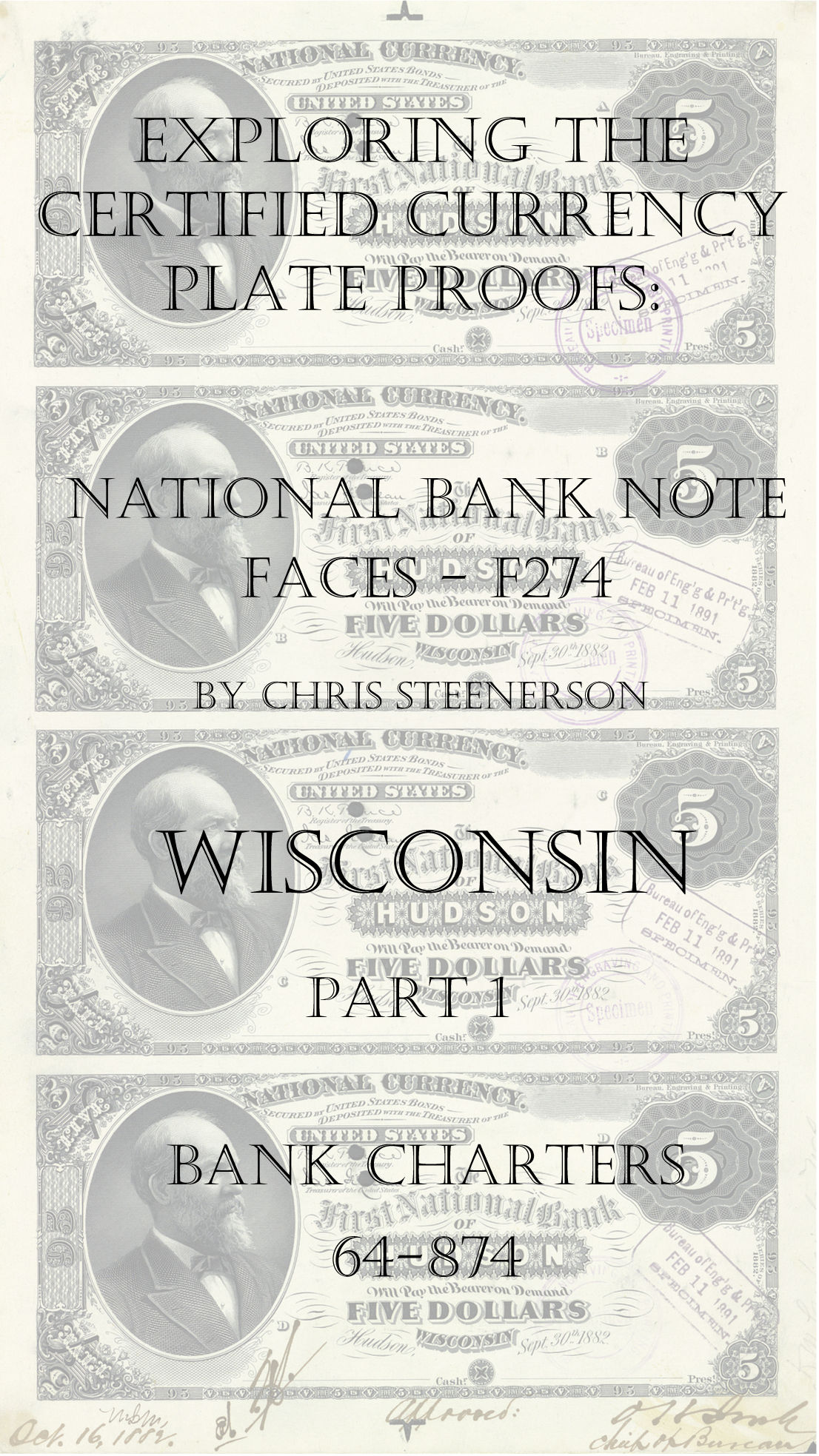 Wisconsin National Bank Note Currency Proofs