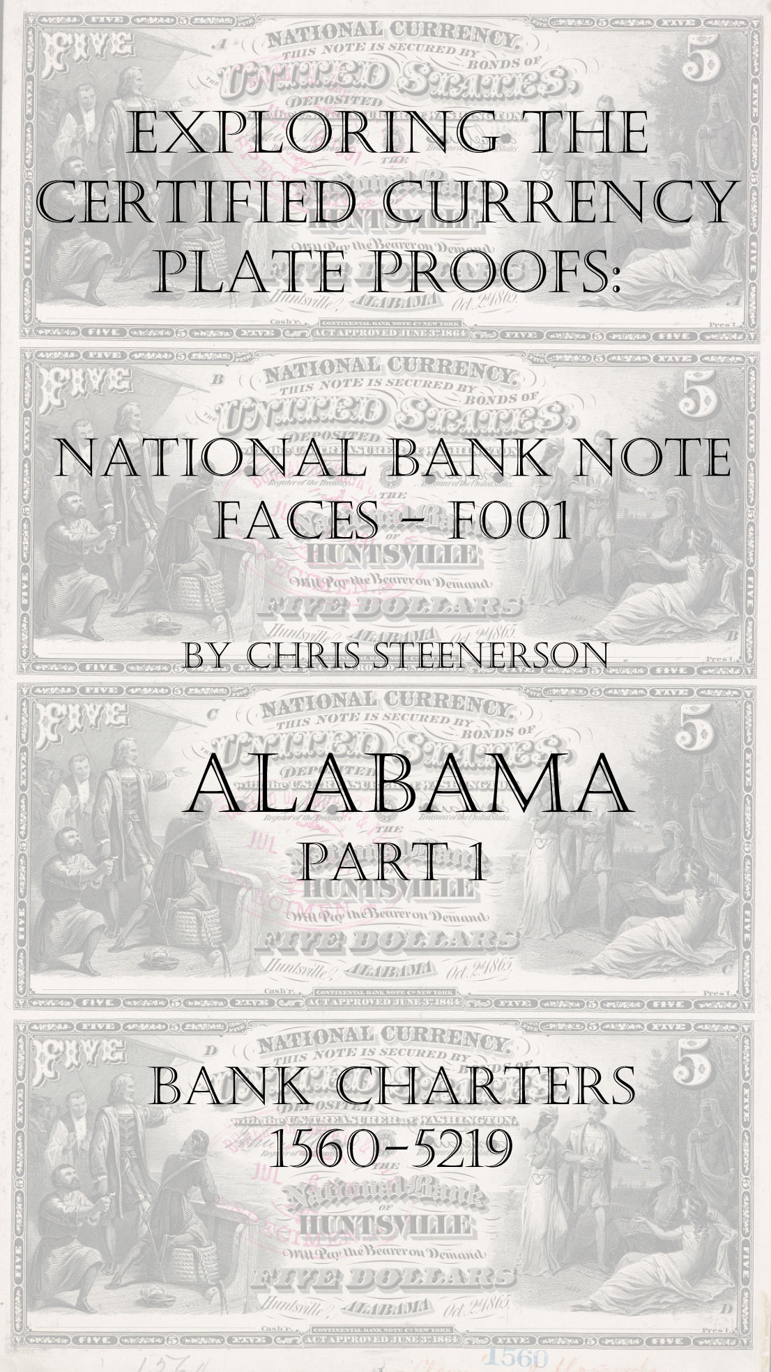Alabama National Bank Note Currency Proofs