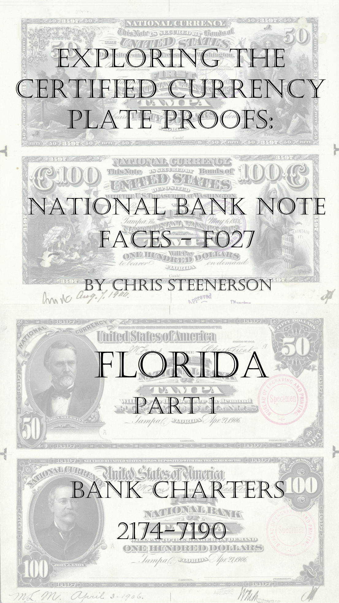 Florida National Bank Note Currency Proofs