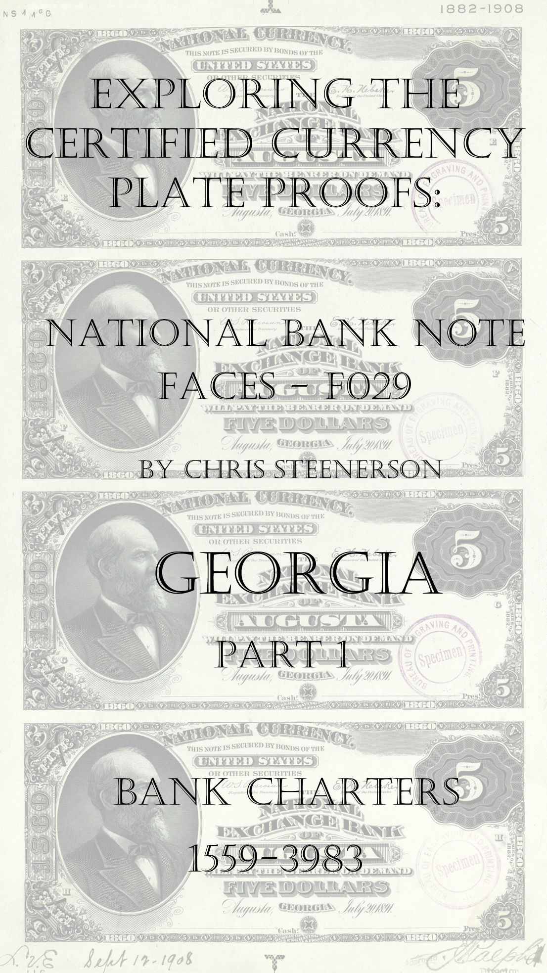 Georgia National Bank Note Currency Proofs