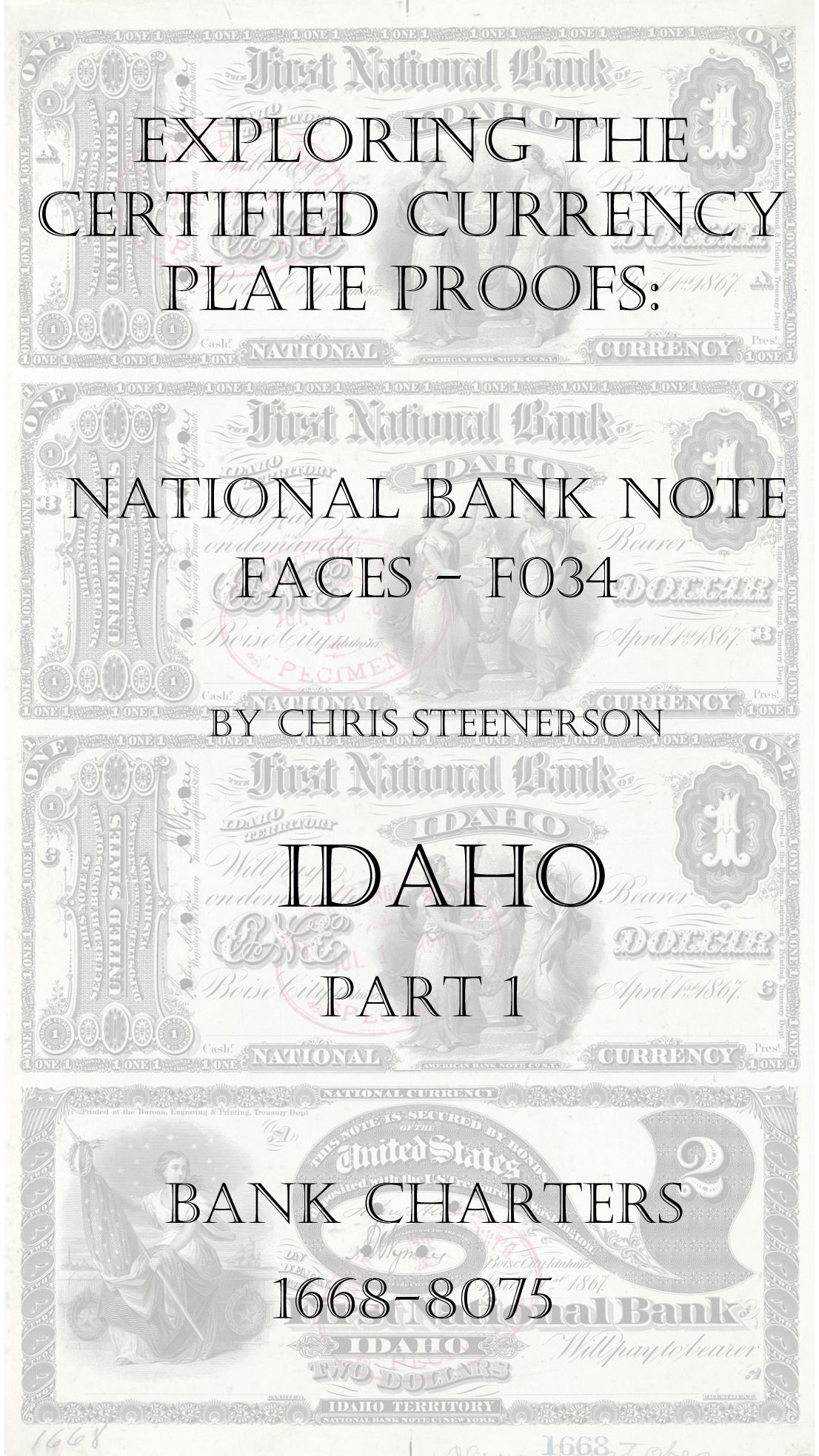 Idaho National Bank Note Currency Proofs