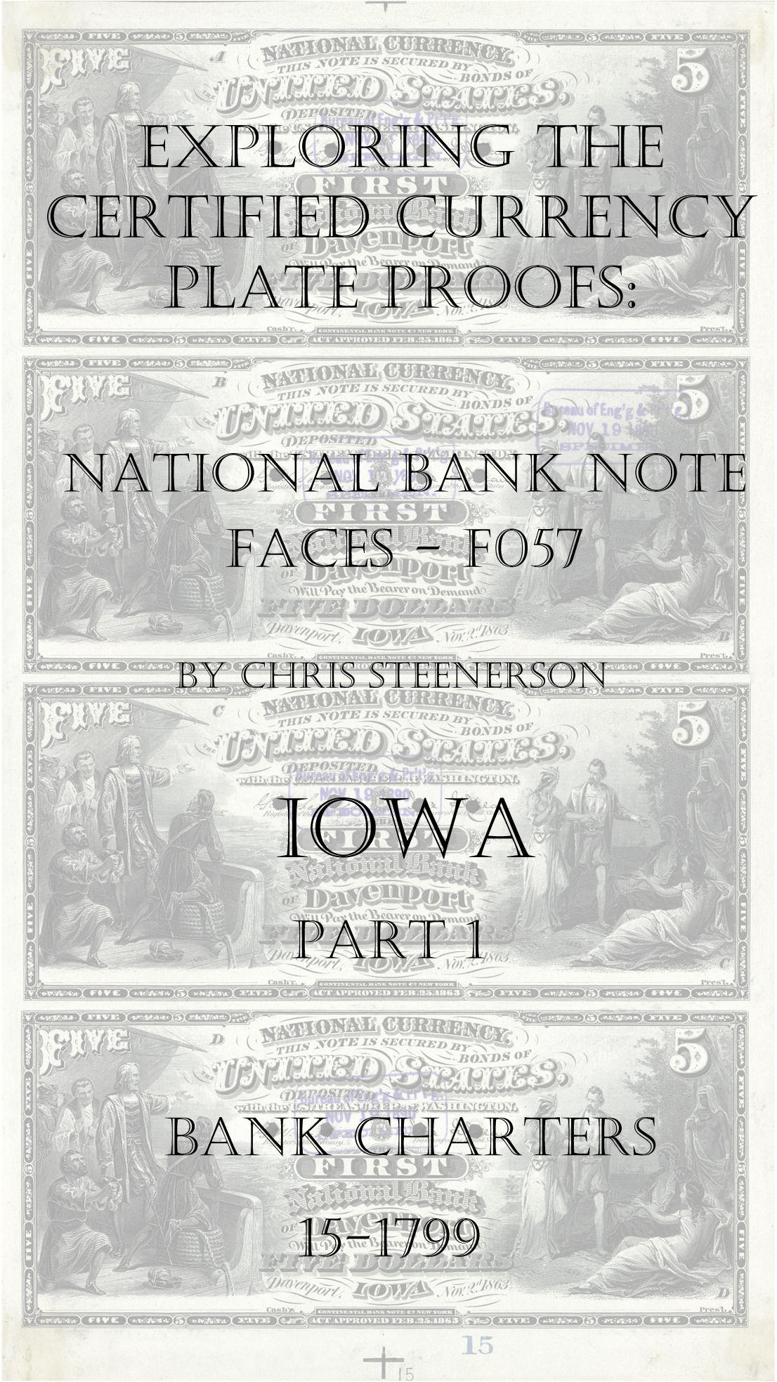 Iowa National Bank Note Currency Proofs
