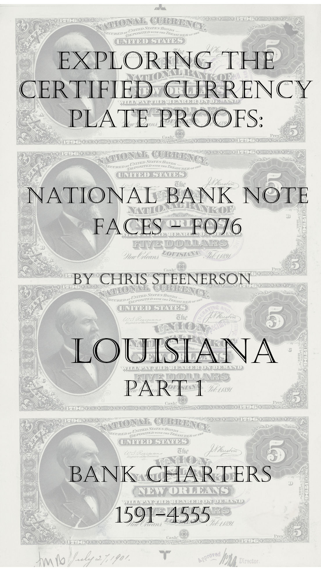 Louisiana National Bank Note Currency Proofs