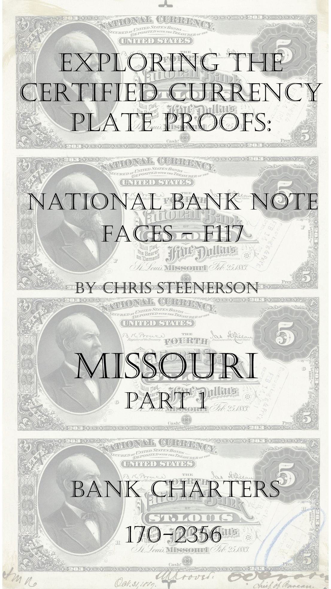 Missouri National Bank Note Currency Proofs