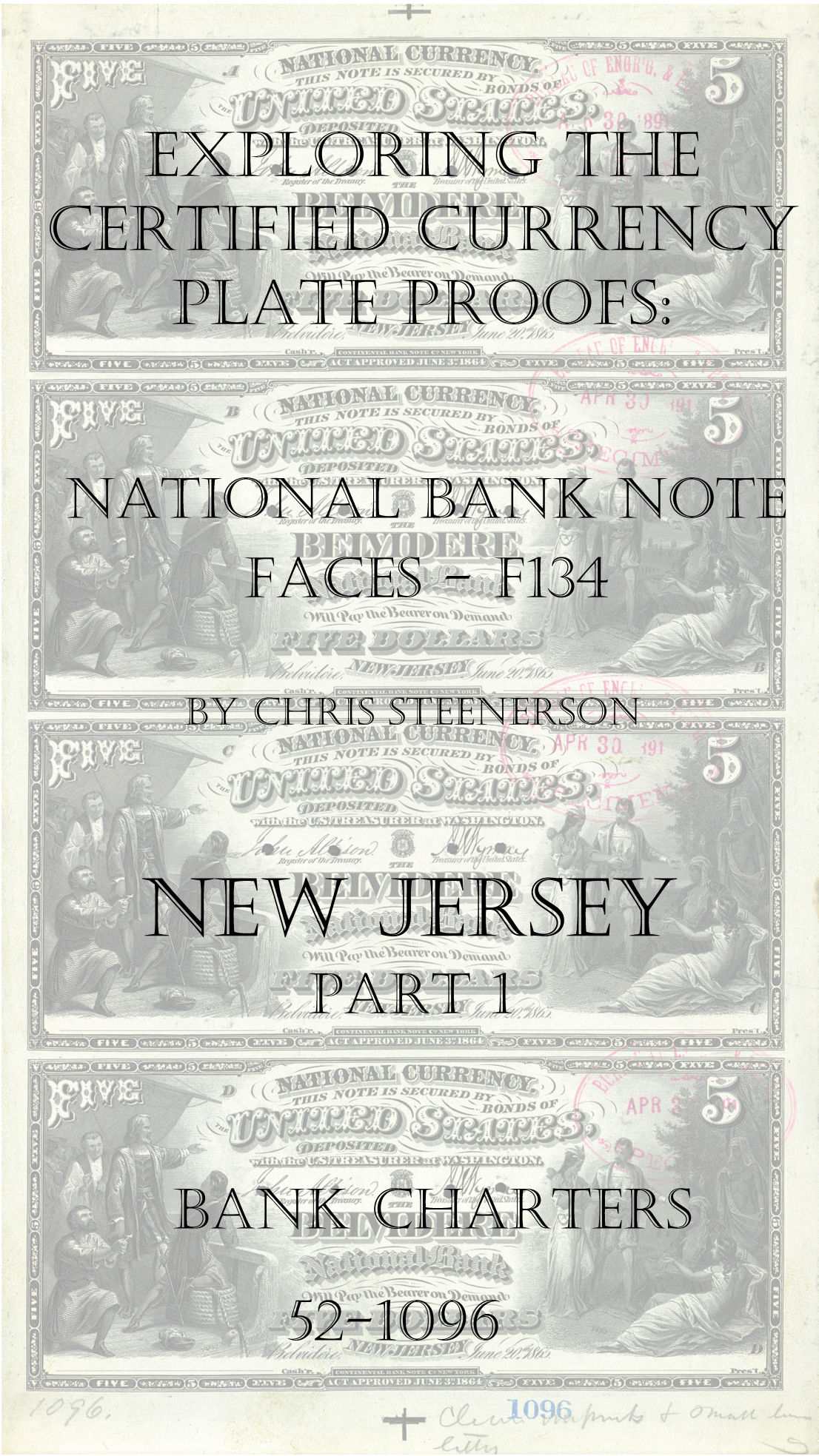 New Jersey National Bank Note Currency Proofs