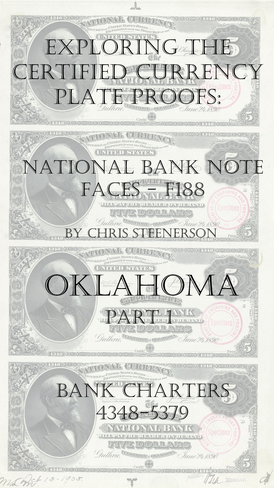 Oklahoma National Bank Note Currency Proofs