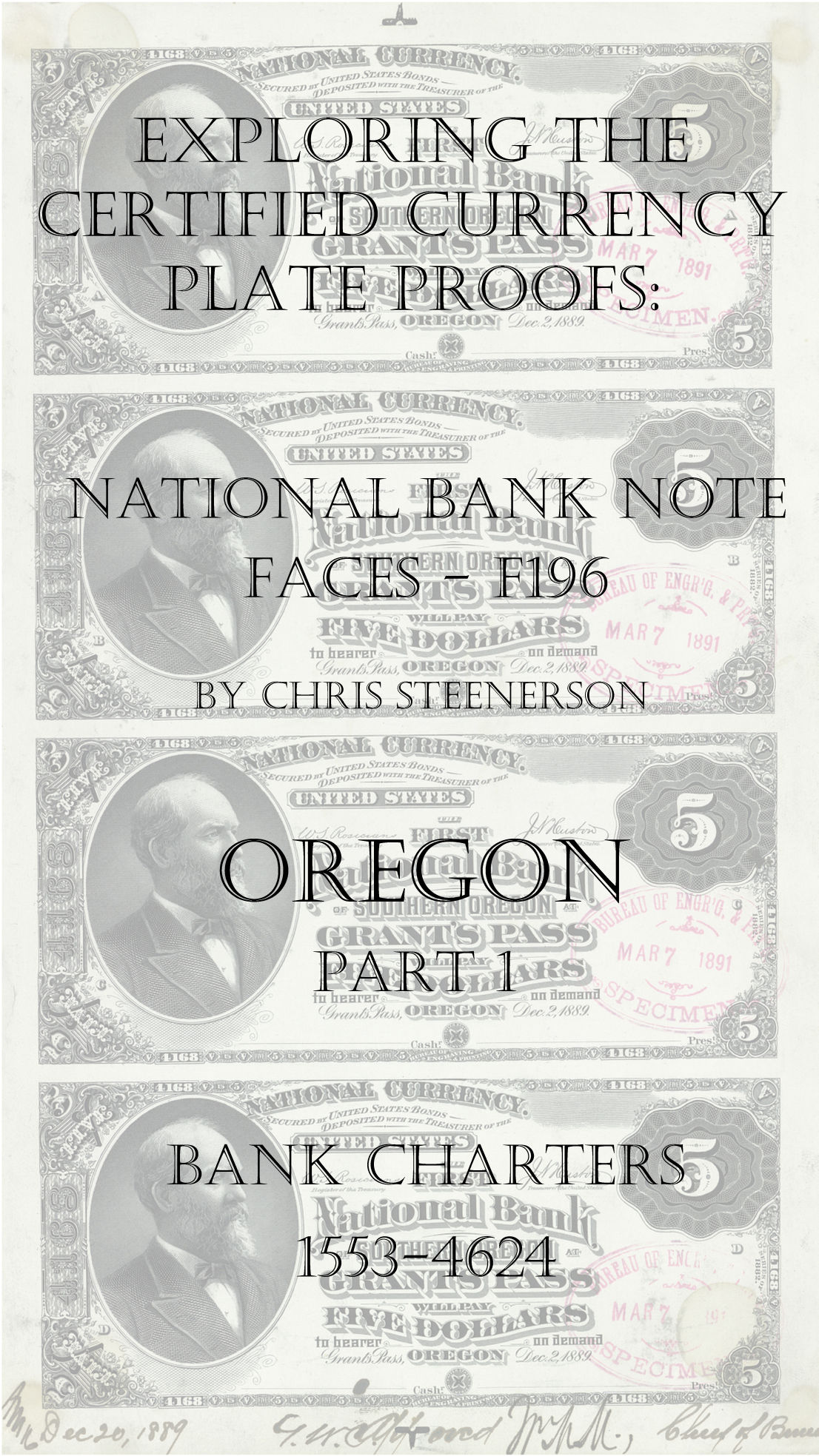 Oregon National Bank Note Currency Proofs