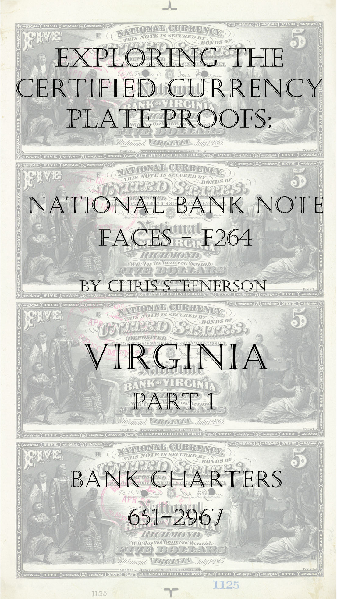 Virginia National Bank Note Currency Proofs