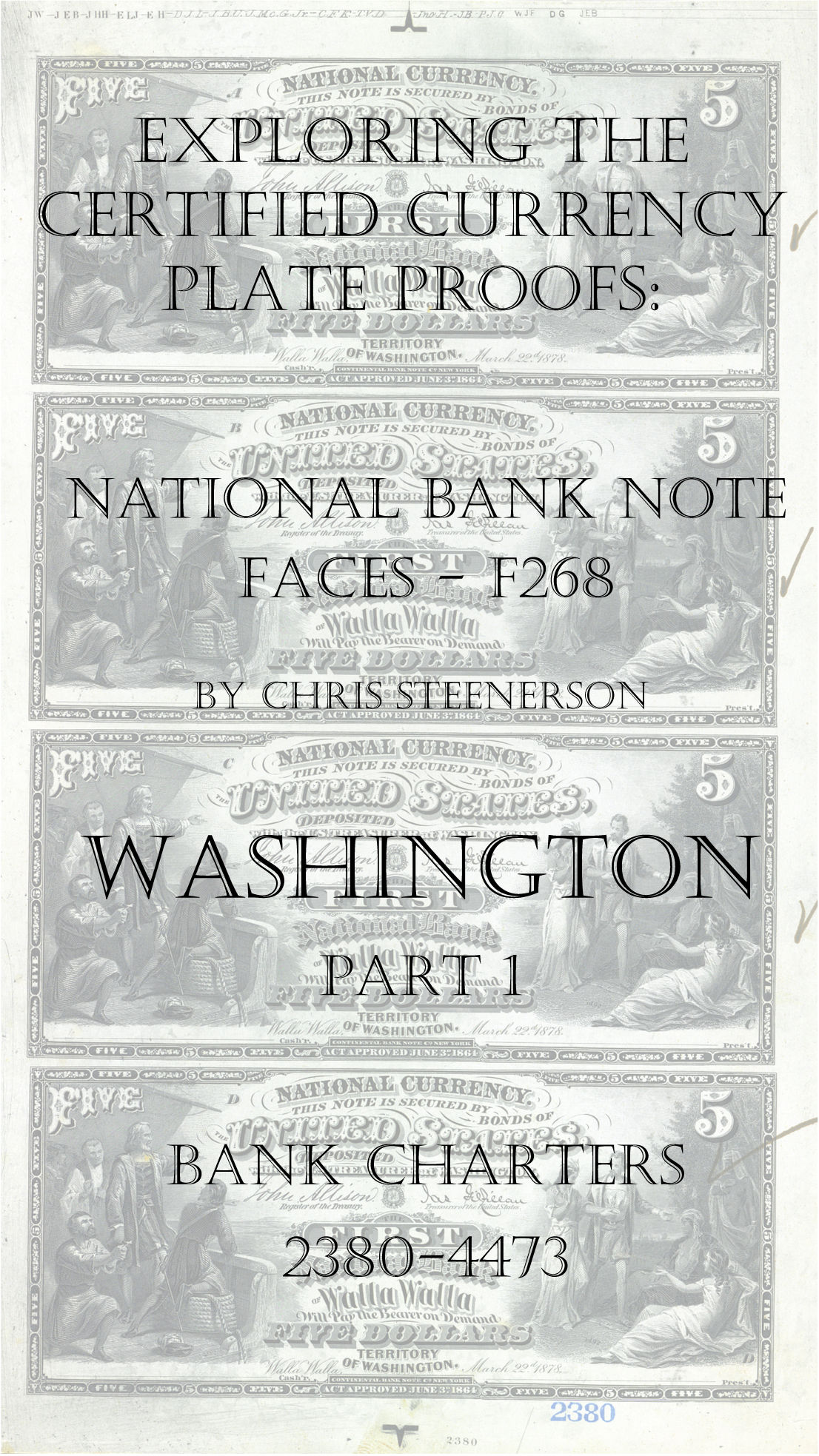 Washington National Bank Note Currency Proofs